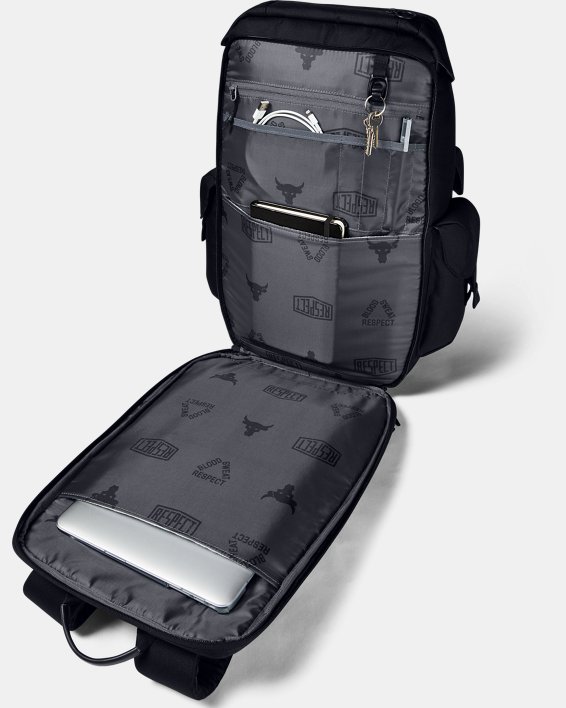 Project Rock Pro Backpack, Black, pdpMainDesktop image number 5